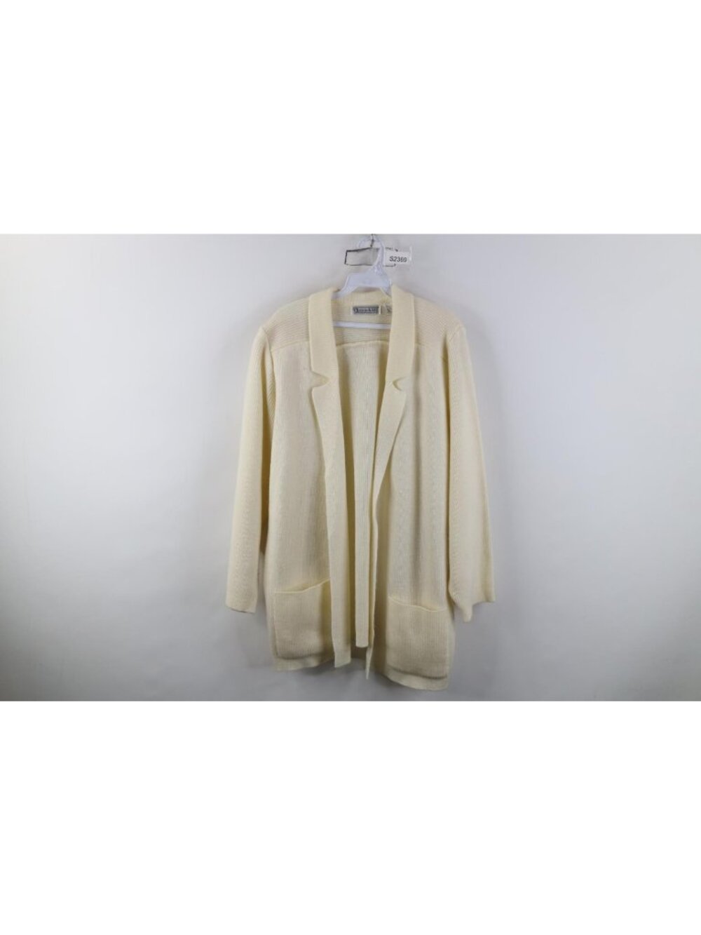 Vtg 80s 90s Streetwear Womens Large Heavy Ribbed Knit Cardigan Sweater Jacket